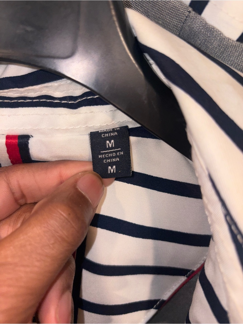 Tommy Hilfiger Striped Hooded Trench Coat - Picture 7 of 12